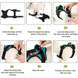 Load image into Gallery viewer, Oxford Working Dog Harness Reflective Medium Large Dog Vest Harness with 5 PCS Patches WD Harness Pet Dog Accessories