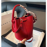 Load image into Gallery viewer, Hot Selling Simplicity High-end Women's Crossbody Bag PU Material Versatile Bucket Bag Fashion Handbag Commuting