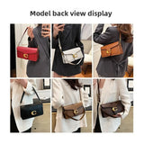 Load image into Gallery viewer, 26 New Niche Bag Women's Premium Texture Solid Color Simple and Versatile Small Square &amp; Commuter Multi-Compartment Shoulder Bag