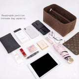 Load image into Gallery viewer, Organisateur de Sac Felt Purse Insert Organizer for Luxury Handbag Speedy 25 30 35 Makeup Bag Shaper Liner Travel Inner Pouch