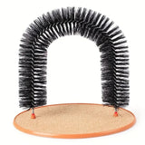 Load image into Gallery viewer, Cat Toy Arch Self Groome Pamper Feline with A Massage Grooming Rubbing Brush with Scratching Pad Toy for Cats Interactive Toys