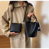 Load image into Gallery viewer, Hot Selling Simplicity High-end Women's Crossbody Bag PU Material Versatile Bucket Bag Fashion Handbag Commuting