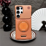 Load image into Gallery viewer, 360 Rotating Bracket Hard PC Phone Case For Magsafe Samsung S26 S25 S24 S23 S22 Ultra Plus Magnetic Stand Holder Frameless Cover