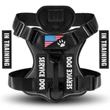 Load image into Gallery viewer, Oxford Working Dog Harness Reflective Medium Large Dog Vest Harness with 5 PCS Patches WD Harness Pet Dog Accessories