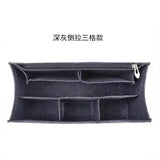 Load image into Gallery viewer, Felt Purse Organizer Insert Fits Book Tote Bag Large Medium Handbag Shaper Liner Multi Pockets Zipper Storage Makeup Accessories