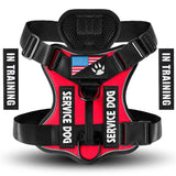 Load image into Gallery viewer, Oxford Working Dog Harness Reflective Medium Large Dog Vest Harness with 5 PCS Patches WD Harness Pet Dog Accessories