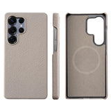 Load image into Gallery viewer, for Magsafe Case for Samsung Galaxy S26 S24 S25 Ultra Plus Natural Cowhide Leather Magnetic Protector Luxury Phone Back Cover