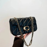 Load image into Gallery viewer, 2025Small Fragrant Wind Bag Handbag Rhombic Chain Bag 2026 New One-shoulder Messenger Bag Joker High Sense Small Square Bag Tide