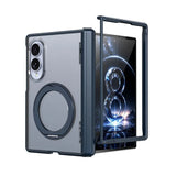 Load image into Gallery viewer, For Samsung Galaxy Z Fold 7 zFold 8 Wide 8Ultra Slim Skin Feel Magnetic Foldable Phone Case 360° Rotating Ring Stand Hinge Cover